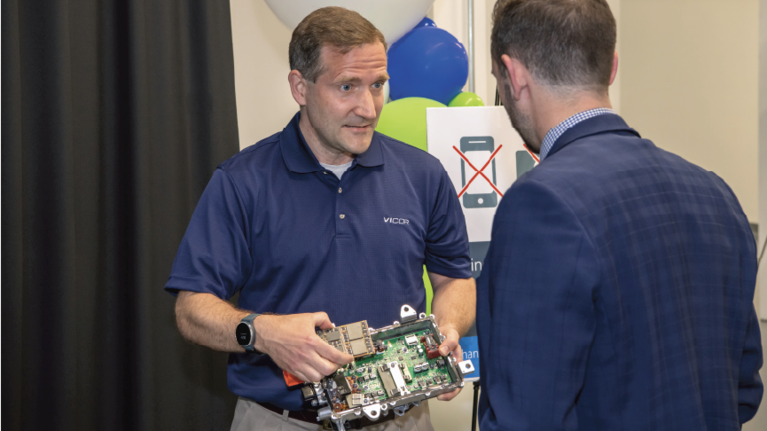 Paul presenting the ChiP products