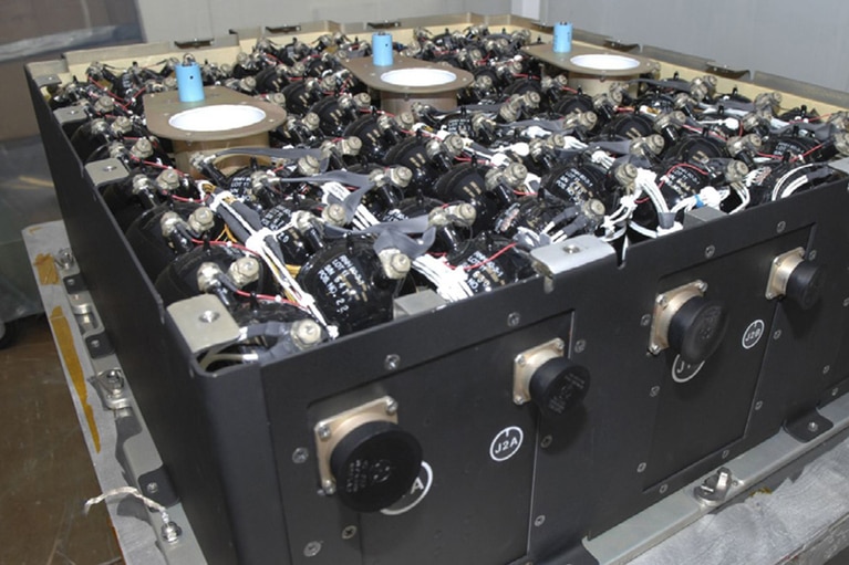 NASA-sourced photo showing Hubble Telescope battery pack assembly image