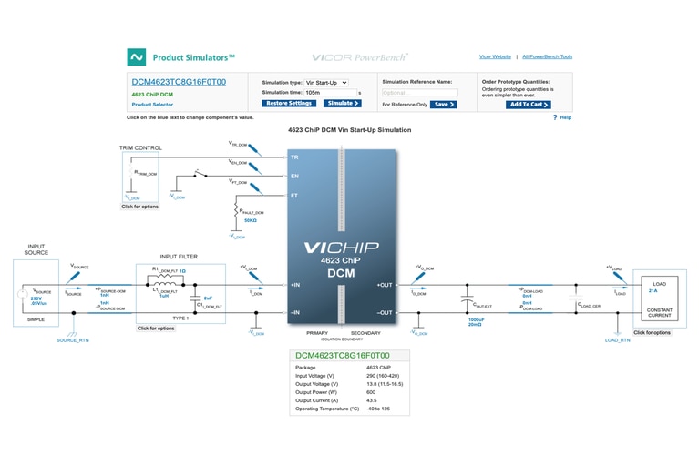Vicor Simulator Interface