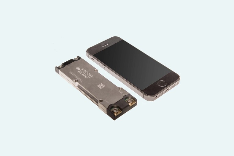 Standard smartphone next to a 4414 VIA™ PFM™ image